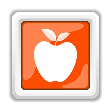 Beyaz arka plan üzerinde mobil apps kavramı izole elma simgesi