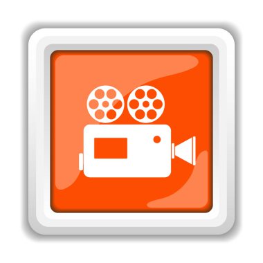 Beyaz arka plan üzerinde mobil apps kavramı izole kamera simgesi