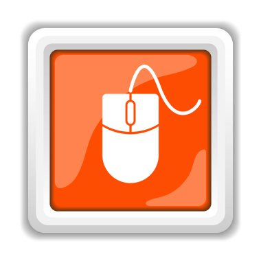 Beyaz arka plan üzerinde mobil apps kavramı izole fare simgesi