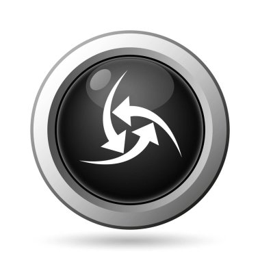 Simge değiştir. Beyaz arka plan üzerinde Internet düğmesi