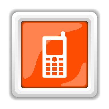 Beyaz arka plan üzerinde mobil apps kavramı izole Smartphone simgesi