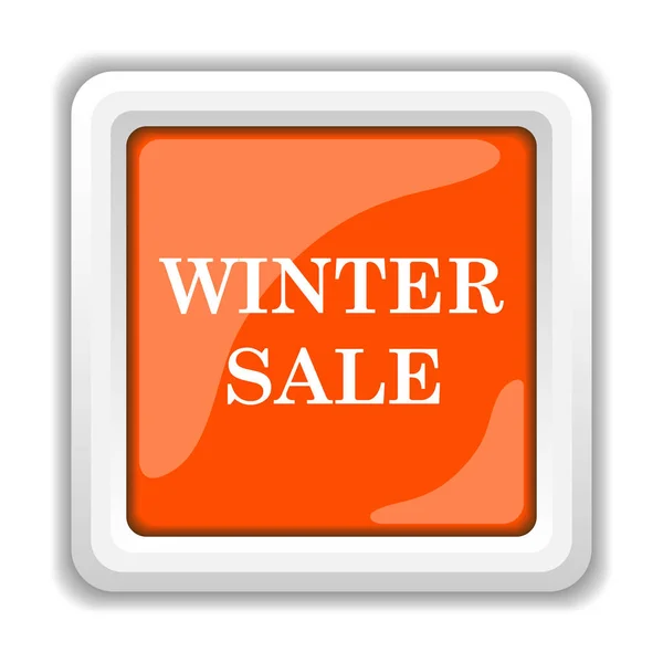 Winter Sale Icon Isolated White Background Mobile Apps Concept — Stock Photo, Image