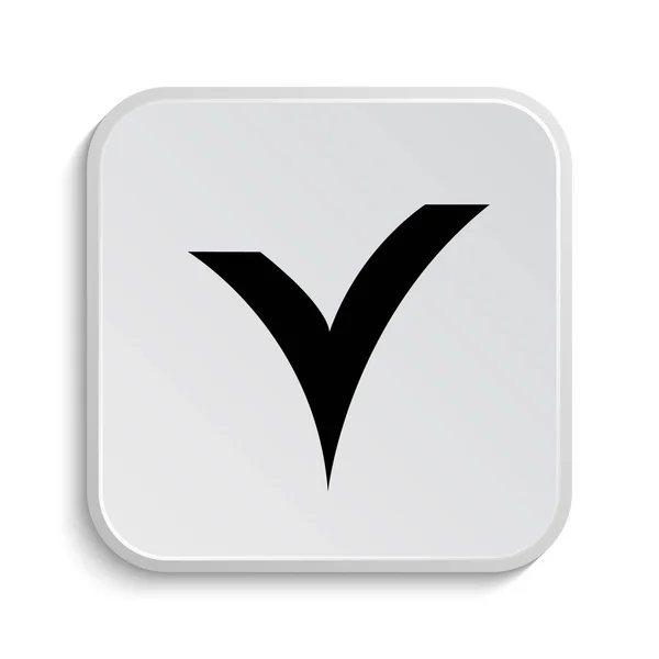 V checked icon — Stock Photo, Image