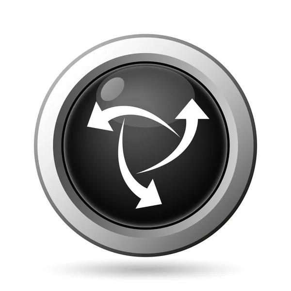 Change Icon Internet Button White Background — Stock Photo, Image