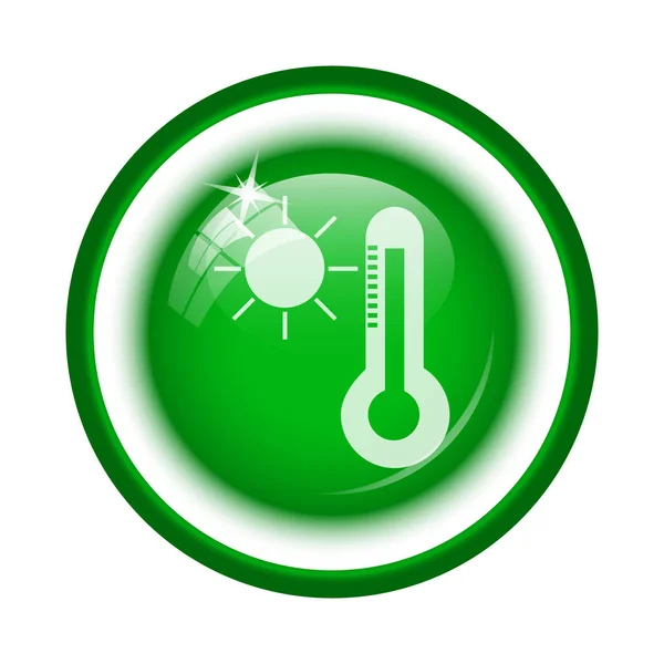 Icona sole e termometro — Foto Stock
