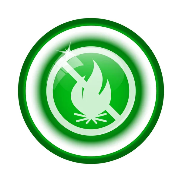 Tűz tiltott ikon — Stock Fotó