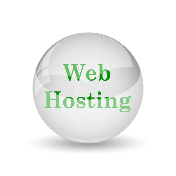 Web Hosting Icon Internet Button White Background — Stock Photo, Image