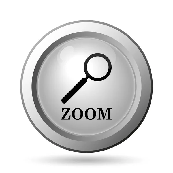 Zoom con icono de lupa — Foto de Stock