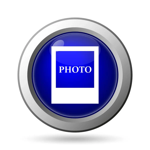 Pictogram Van Kleur Internet Knop Witte Achtergrond — Stockfoto