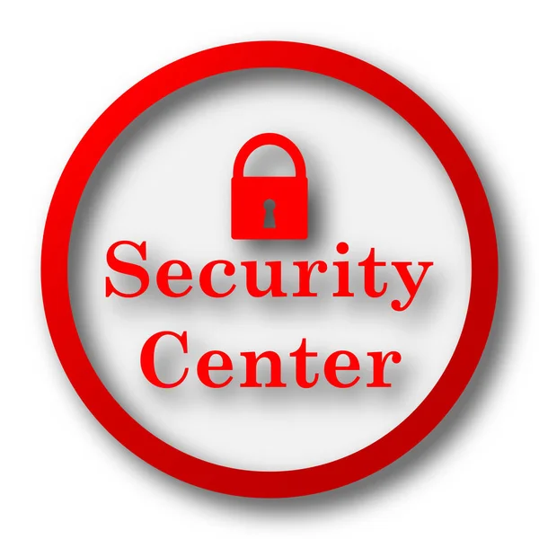 Security Center Icon Internet Button White Background — Stock Photo, Image