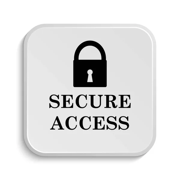 Secure Access Ikonen Internet Knappen Vit Bakgrund — Stockfoto