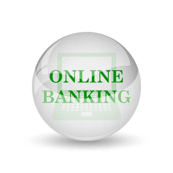 Εικονίδιο online τραπεζικές συναλλαγές — Φωτογραφία Αρχείου