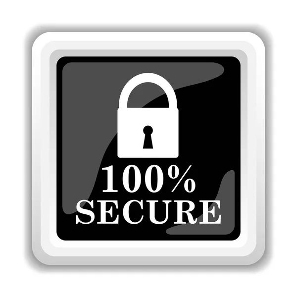 100 Prozent sichere Ikone — Stockfoto