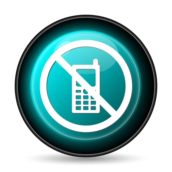 Icône restreinte de téléphone mobile — Photo