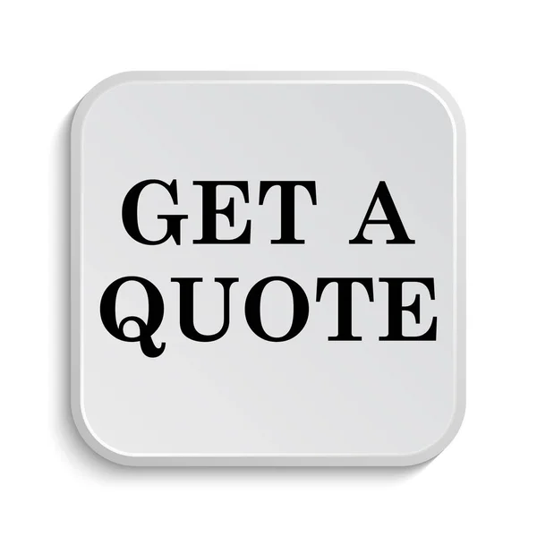 Get a quote icon — Stock Photo, Image