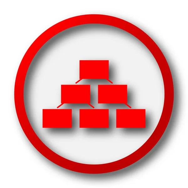 Icono del organigrama — Foto de Stock