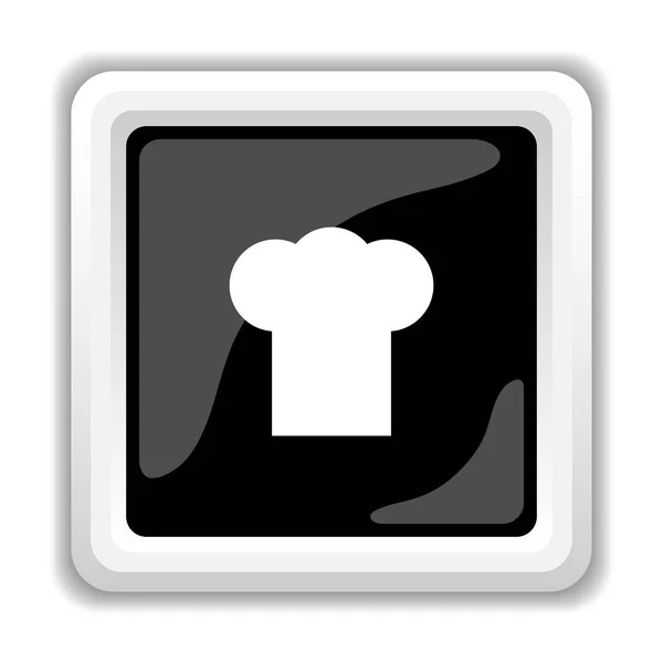 Икона Шеф Повара Кнопка Интернет Белом Фоне — стоковое фото