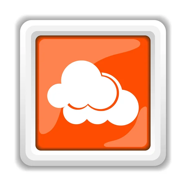 Wolken Pictogram Geïsoleerd Een Witte Achtergrond Mobiele Apps Concept — Stockfoto