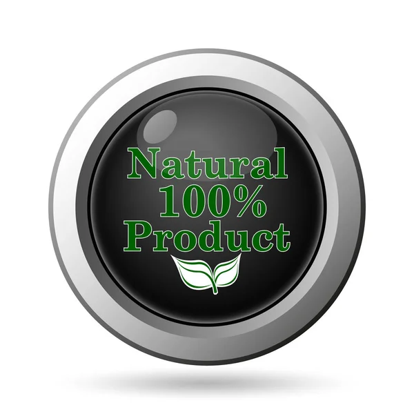 100 por cento ícone do produto natural — Fotografia de Stock