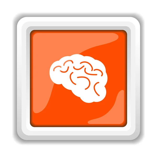 Brain Icon Isolated White Background Mobile Apps Concept — Stock Photo, Image