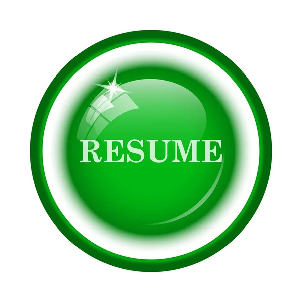 Resume icon — Stock Photo, Image