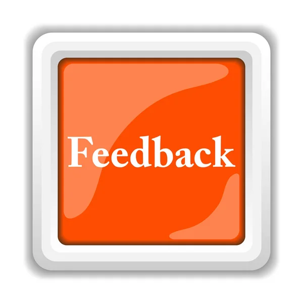 Feedback Pictogram Geïsoleerd Een Witte Achtergrond Mobiele Apps Concept — Stockfoto