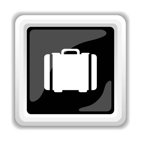 Resväska Ikonen Internet Knappen Vit Bakgrund — Stockfoto