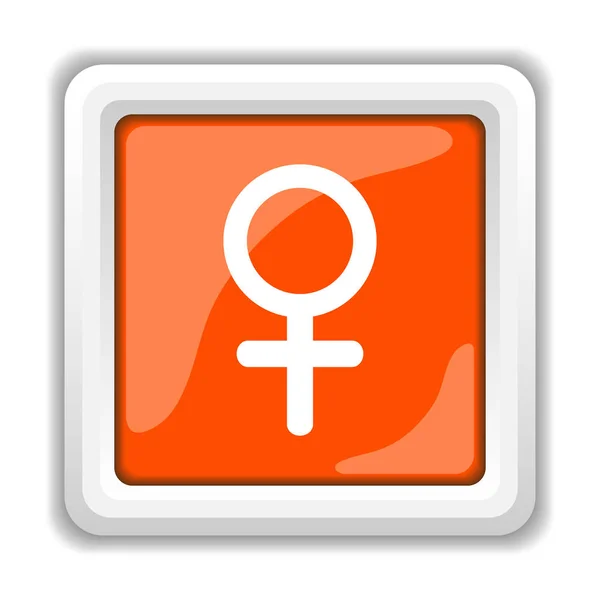 Weibliches Symbol Isoliert Auf Weißem Hintergrund Konzept Für Mobile Apps — Stockfoto