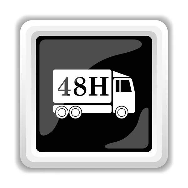 48h dodání truck ikona — Stock fotografie