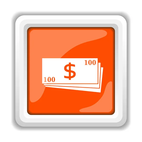 Cash Pictogram Geïsoleerd Een Witte Achtergrond Mobiele Apps Concept — Stockfoto