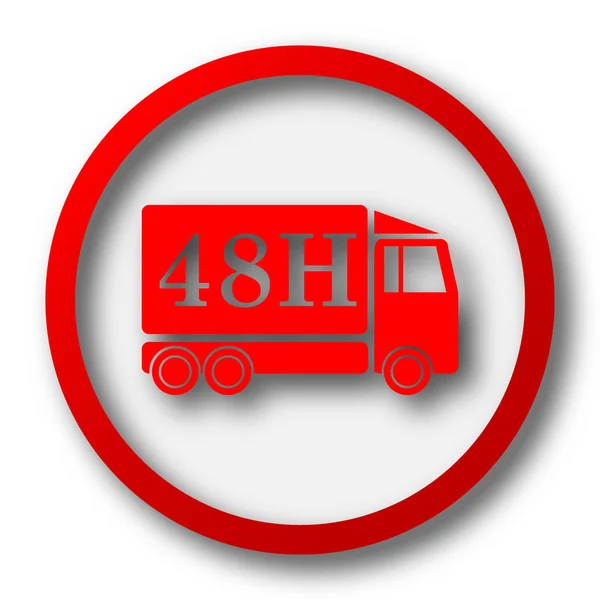 48H entrega icono del camión — Foto de Stock