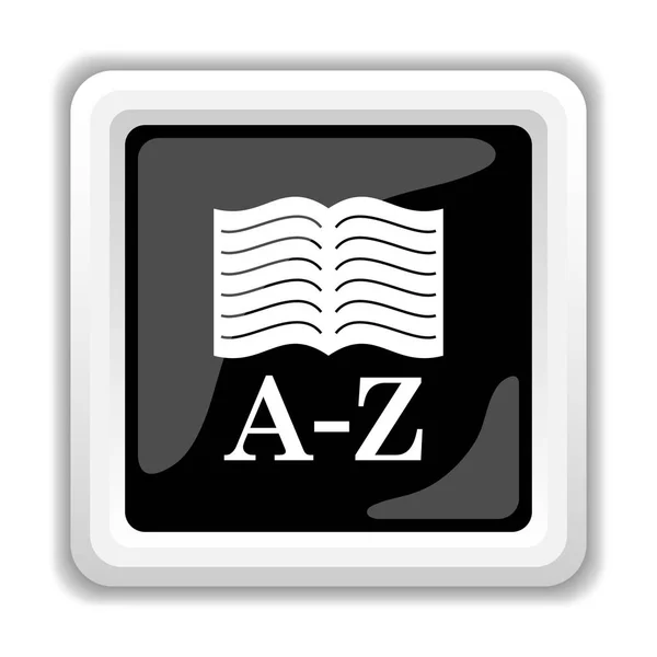 A-z Buch-Ikone — Stockfoto