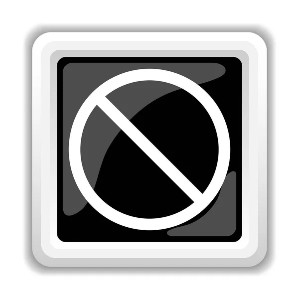 Forbidden icon — Stock Photo, Image