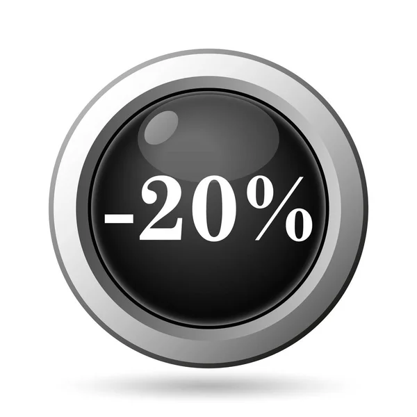 20 percentenkorting pictogram — Stockfoto