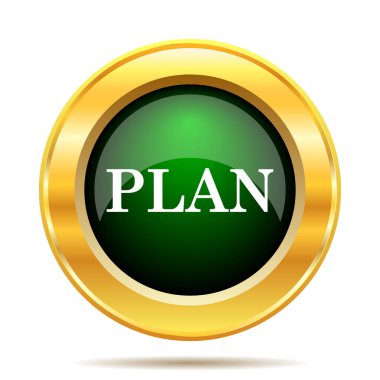 Planı simgesi. Beyaz arka plan üzerinde Internet düğmesi