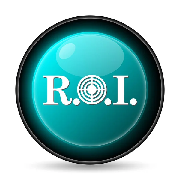 Roi Icon Internet Button White Background — Stock Photo, Image