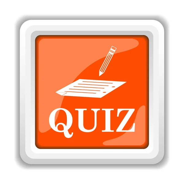 Quiz Pictogram Geïsoleerd Een Witte Achtergrond Mobiele Apps Concept — Stockfoto