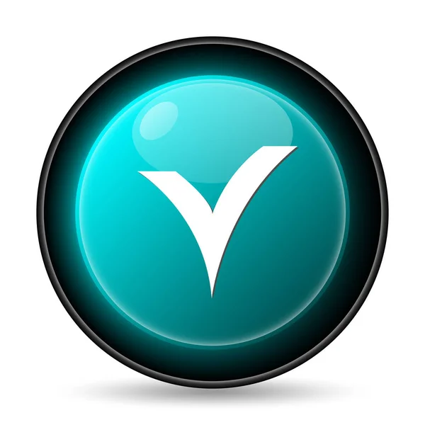 V checked icon — Stock Photo, Image