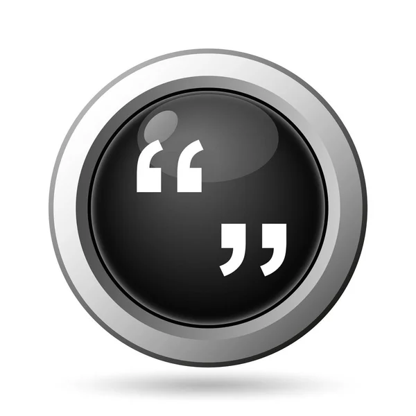 Quotation marks icon — Stock Photo, Image