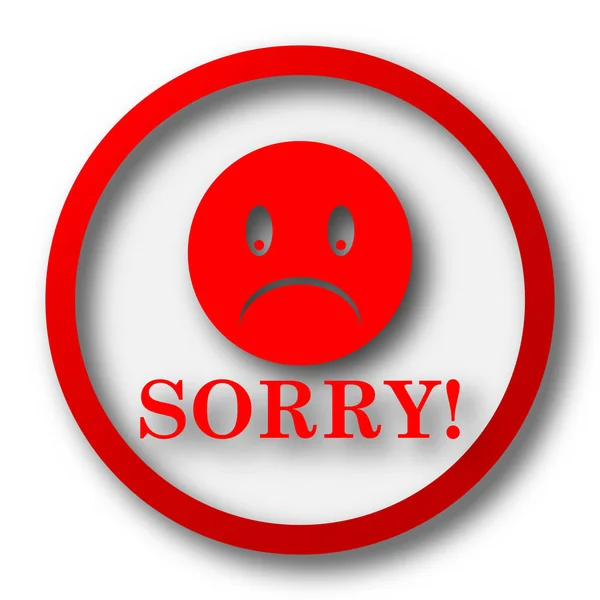 Sorry icon — Stock Photo, Image