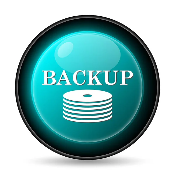 Icona Backup Pulsante Internet Sfondo Bianco — Foto Stock