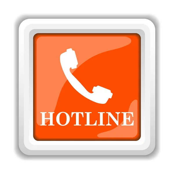 Hotline Εικονίδιο Που Απομονώνονται Λευκό Φόντο Ιδέα Εφαρμογές Για Κινητές — Φωτογραφία Αρχείου