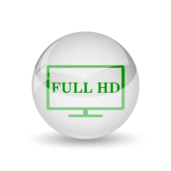 Full Icon Internet Button White Background — Stock Photo, Image