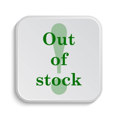 Hisse senedi simgesi dışında. Beyaz arka plan üzerinde Internet düğmesi