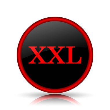 XXL simgesi. Beyaz arka plan üzerinde Internet düğmesi