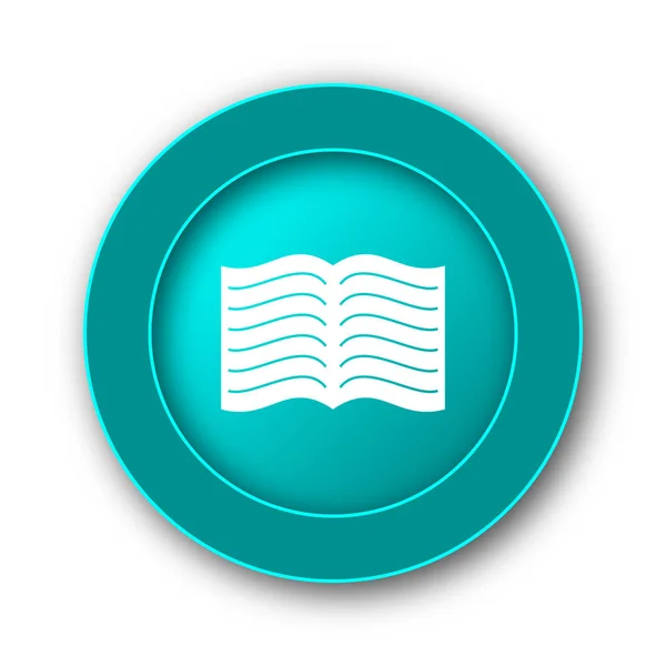 Book icon. Internet button on white backgroun