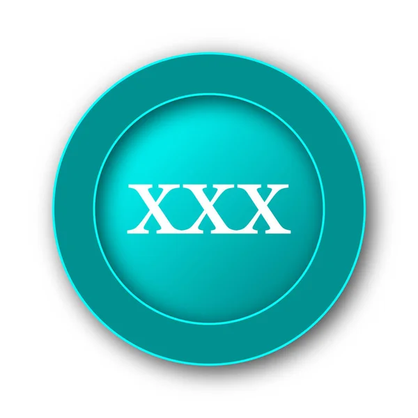 Icono Xxx Botón Internet Sobre Fondo Blanco — Foto de Stock