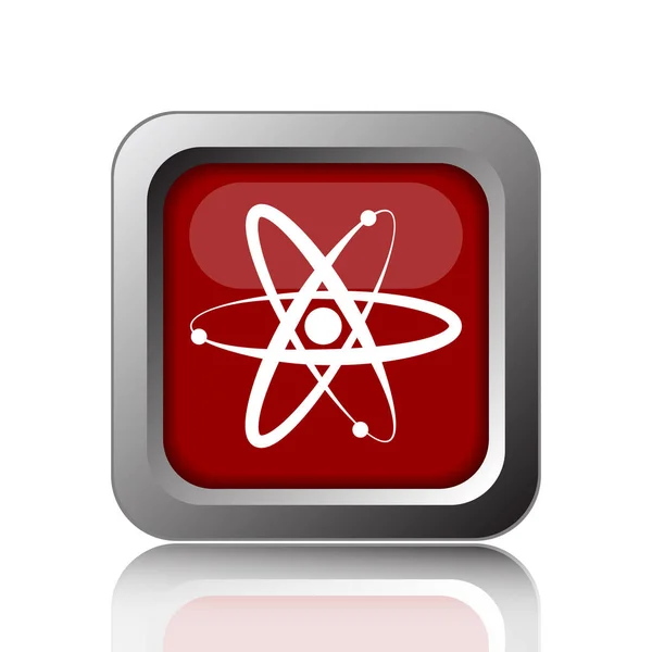 Atoms Icon Internet Button White Backgroun — Stock Photo, Image