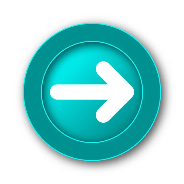 Right Arrow Icon Internet Button White Backgroun — Stock Photo, Image