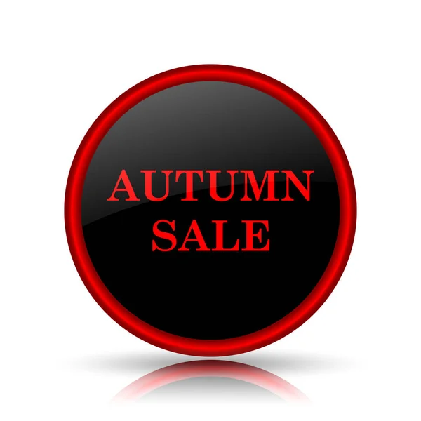 Autumn Sale Icon Internet Button White Background — Stock Photo, Image